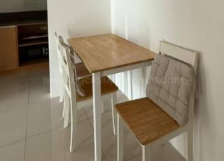 Dining area of 1-bedroom condo unit at Times Square West