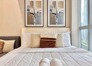 Bedroom 2 of executive 2-bedroom condo unit at Uptown Parksuites tower 1