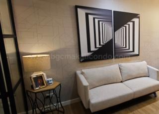 Living area of 1-bedroom condo unit at One Maridien