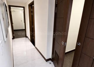 Hallway of 2-bedroom condo unit at Park Central Towers South tower