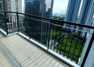 Balcony of 2-bedroom condo unit at Two Maridien
