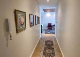 Hallway of 3-bedroom condo unit at Pacific Plaza Towers North tower