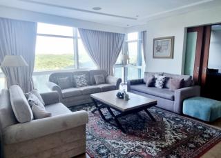 Living area of 3-bedroom condo unit at Pacific Plaza Towers North tower