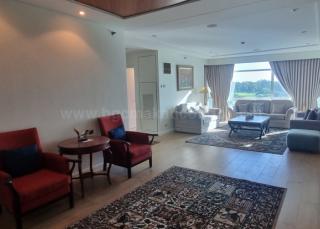 Living area of 3-bedroom condo unit at Pacific Plaza Towers North tower