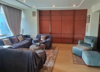 Living area 2 of 3-bedroom condo unit at Pacific Plaza Towers North tower