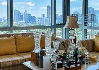 Living area of 3-bedroom condo unit at Pacific Plaza Towers North tower