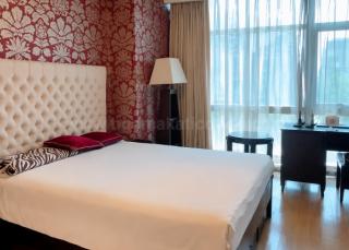 Master bedroom of 3-bedroom condo unit at Pacific Plaza Towers North tower
