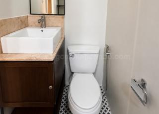 Toilet and bath 1 of 2-bedroom condo unit at The Manansala