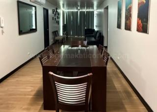 Dining and living areas of 3-bedroom condo unit at Two Serendra Sequoia tower