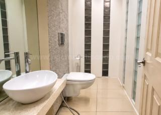 Powder room of 3-bedroom bi-level condo unit at The Regency at Salcedo