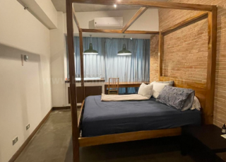 Master's bedroom of two bedroom condominium unit at Bellagio tower 3