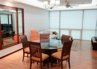 Dining and living areas of 2-bedroom condo unit at Bonifacio Ridge