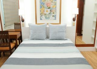 Master bedroom of 2-bedroom condo unit at Bonifacio Ridge