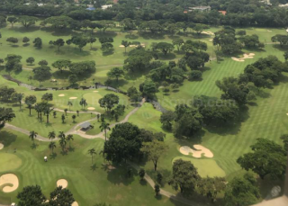 Golf course view of three bedroom condominium unit at Bellagio tower 3