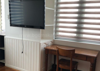 Master's bedroom television of three bedroom condominium unit at Bellagio tower 3