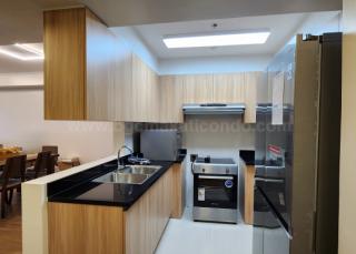 Kitchen area of 3-bedroom condominium unit at Park Triangle Residences Kitchen area of 3-bedroom condominium unit at Park Triangle Residences