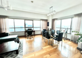 Dining area of 3-bedroom unit at The Residences at Greenbelt