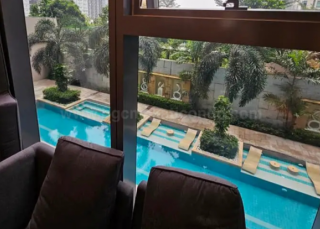 Pool view of 2-bedroom condominium unit at grand hyatt residences