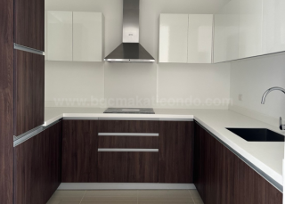 Kitchen of 2-bedroom condo unit at West Gallery Place