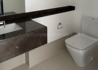 Master's toilet and bath of 2-bedroom condo unit at West Gallery Place