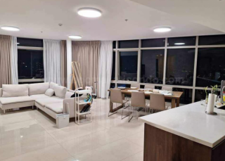 Dining area (night) of 3-bedroom condominium unit at East Gallery Place