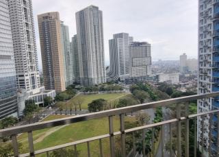 Balcony of 2-bedroom condo unit at The Trion Towers tower 3
