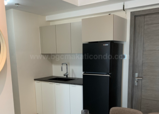 Kitchen area of 2-bedroom condo unit at The Trion Towers tower 3