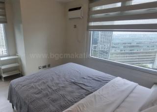 Master's bedroom of 2-bedroom condo unit at The Trion Towers tower 3
