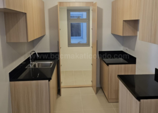 Kitchen area of 1-bedroom condo unit at Park Triangle Residences