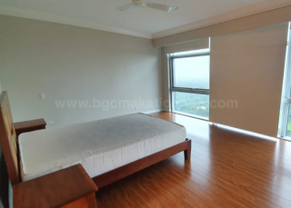 Bedroom of 3-bedroom condo unit at Pacific Plaza Towers South tower