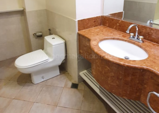 Toilet and bath of 3-bedroom condo unit at Pacific Plaza Towers South tower