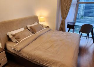 Bedroom of 1-bedroom condo unit at Verve Residences