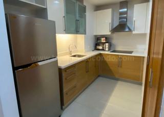 Kitchen area of 1-bedroom condo unit at Park Terraces Point tower