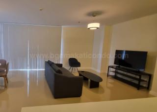 Living area of 2-bedroom condo unit at West Gallery Place