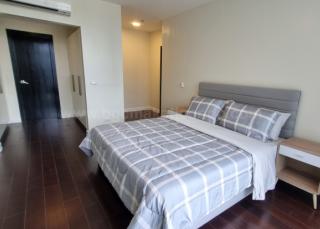 Master's bedroom of 2-bedroom condo unit at West Gallery Place