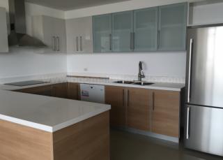 Kitchen area of 2-bedroom condominium unit at Park Terraces Point tower