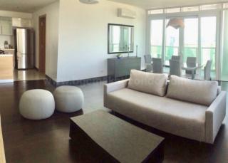 Living area of 2-bedroom condominium unit at Park Terraces Point tower