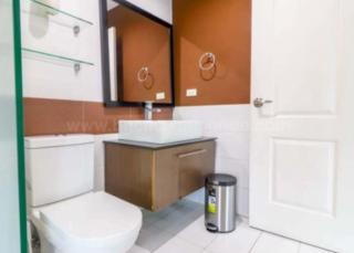 Toilet and bath of 2-bedroom condo unit at Sapphire Residences