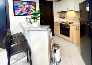 Kitchen area of 2-bedroom condo unit at Uptown Parksuites tower 2