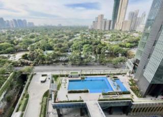 View from bedroom of 2-bedroom Gallery Villa condo unit at Park Central Towers North tower