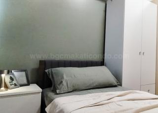 Sleeping area of studio condo unit at Avida Towers One Union Place tower 1