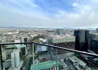View from balcony of 1-bedroom condo unit at Uptown Parksuites