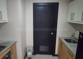 Kitchen area of 2-bedroom condo unit at Uptown Parksuites tower 1