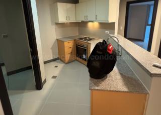Kitchen area of 2-bedroom condo unit at Uptown Parksuites tower 2