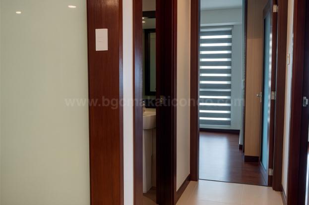 Hallway of 3-bedroom condo unit at Kensington Place