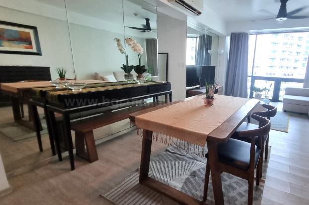 Dining area of 2-bedroom condo unit at Bonifacio Ridge