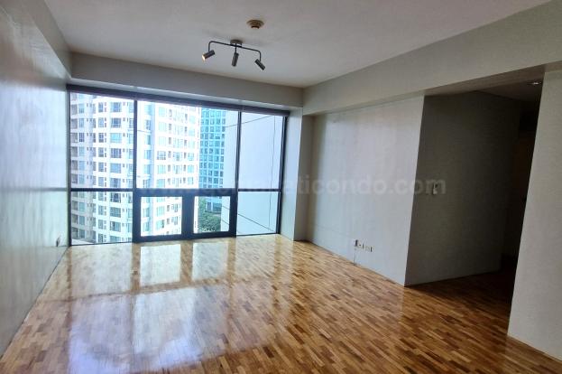 Living area of 2-bedroom condo unit at Bonifacio Ridge