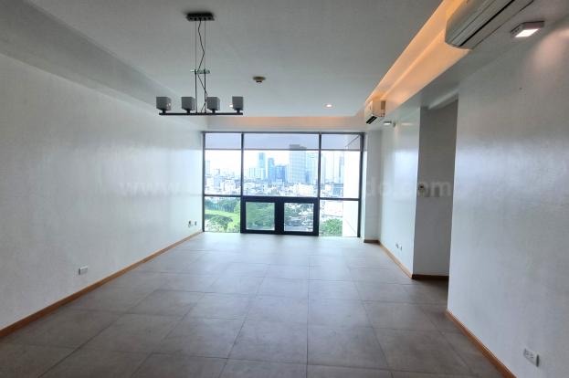 Living area of 2-bedroom condo unit at Bonifacio Ridge