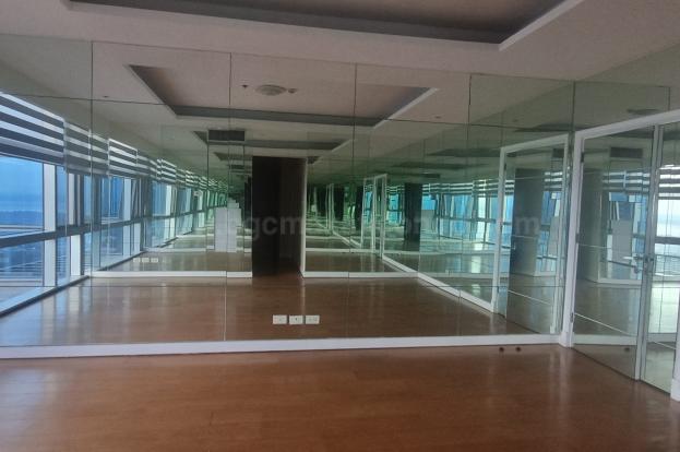 Home office room of 4-bedroom bi-level penthouse unit at Pacific Plaza Towers