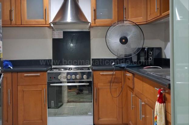Kitchen area of 2-bedroom condo unit at Bonifacio Ridge